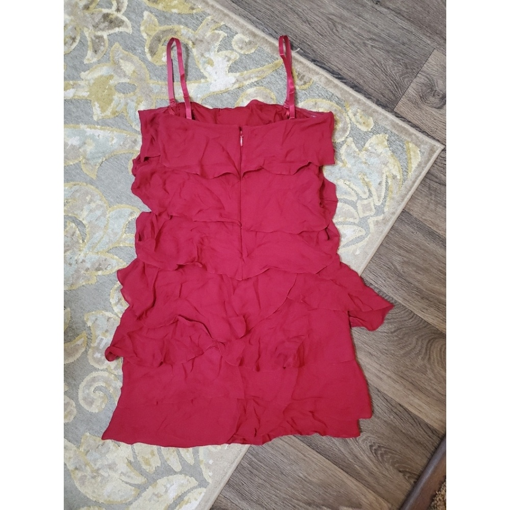 BCBG Ruffle Pink Mini Dress - Picture 2 of 3